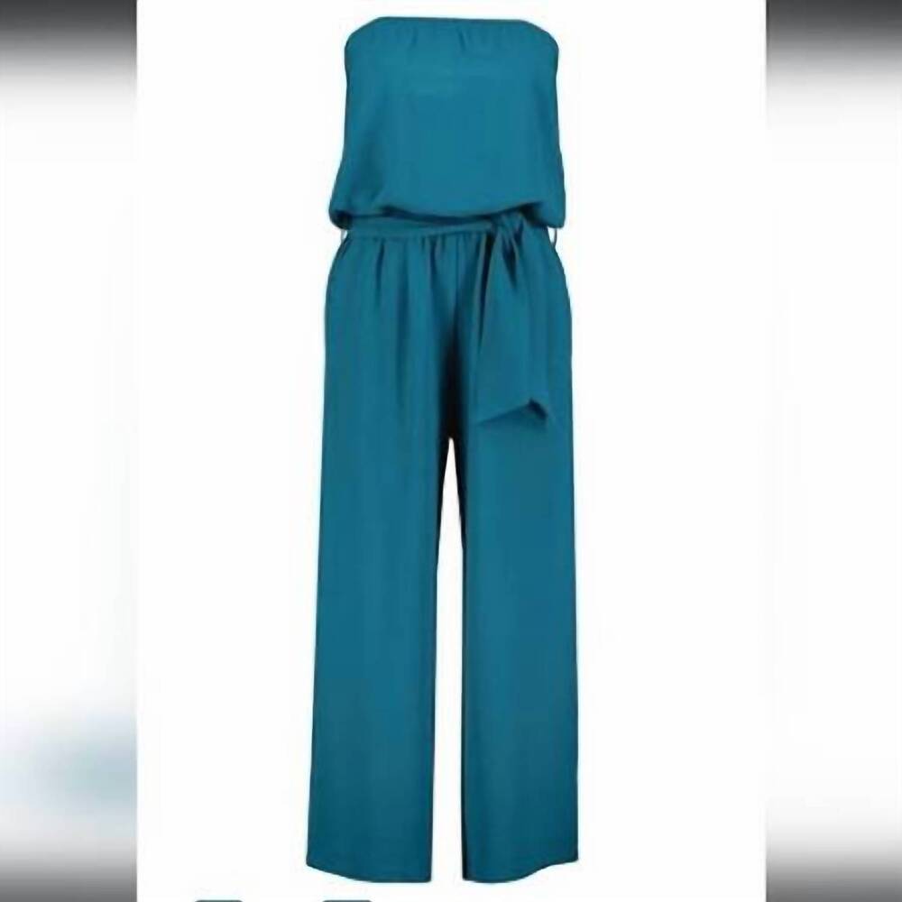 NEW BISHOP + YOUNG women's free spirit jumpsuit in sea glass